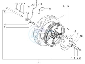 Runner 125 VX 4t drawing Front wheel