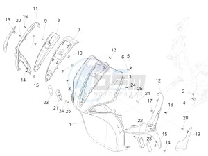 LIBERTY IGET 50 4T 3V NO ABS (NAFTA) drawing Front shield