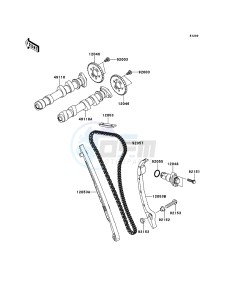 ER-6f ABS EX650B7F GB XX (EU ME A(FRICA) drawing Camshaft(s)/Tensioner