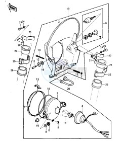 KLX 250 A [KLX250] (A1-A2) [KLX250] drawing HEADLIGHT -- KLX250-A2- -