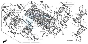 CB600FAA E / ABS MKH drawing CYLINDER HEAD