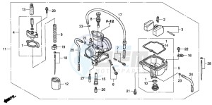 CR85R drawing CARBURETOR (CR85R5,6/RB5,6)