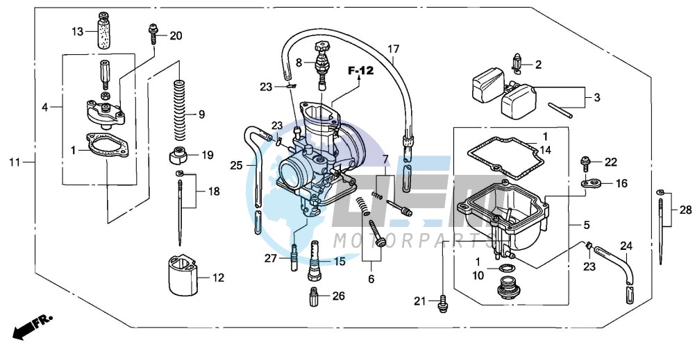 CARBURETOR (CR85R5,6/RB5,6)