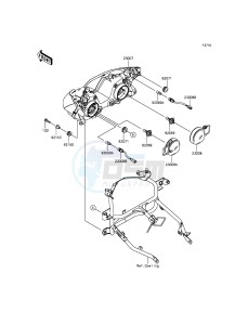 NINJA 300 ABS EX300BEFA XX (EU ME A(FRICA) drawing Headlight(s)