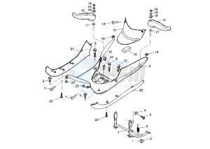 XN TEO'S 125 drawing STAND-FOOTREST