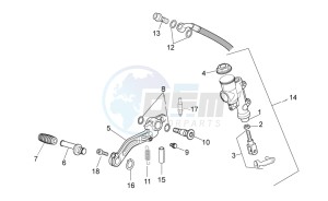 TUONO 1100 V4 RF E4 ABS (APAC) drawing Rear master cylinder