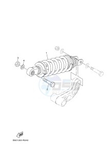 MTM850 MTM-850 XSR900 (B901) drawing REAR SUSPENSION