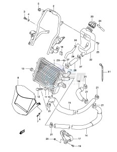 AY50 (P19) katana drawing RADIATOR (MODEL  AY50WR K1 K2 AY50W K3 K4)