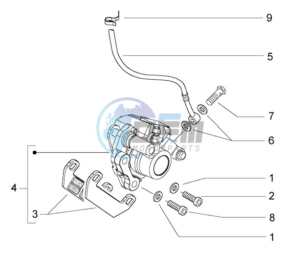 Front brake caliper