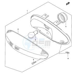 AY50 (P19) katana drawing REAR COMBINATION LAMP