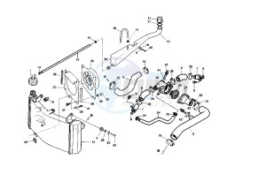 RAPTOR IE 650 drawing COOLING SYSTEM