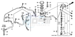 CB1000R9 Australia - (U) drawing REAR BRAKE MASTER CYLINDER