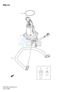 RM-Z250 (E03) drawing FUEL PUMP