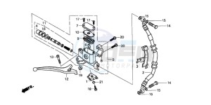 SH100 drawing FRONT BRAKE MASTER CYLINDER