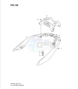 AN400Z drawing PILLION RIDER HANDLE (AN400L1 E2)