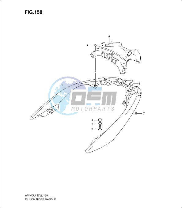 PILLION RIDER HANDLE (AN400L1 E2)