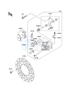 KX65 KX65A6F EU drawing Front Brake