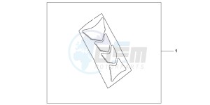 CBF600S drawing TANK PAD HRC LOGO