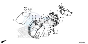 GL1800CF F6C ED drawing HEADLIGHT