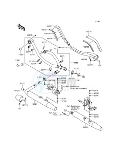 VULCAN_1700_VOYAGER_ABS VN1700BEF GB XX (EU ME A(FRICA) drawing Muffler(s)