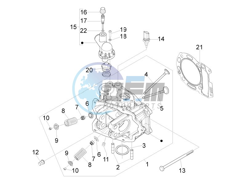 Cilinder head unit - Valve