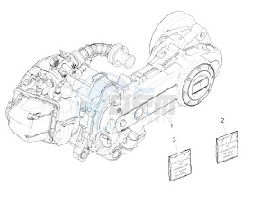 SPRINT 50 4T-3V E4 (EMEA) drawing Engine, assembly