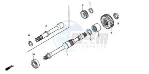 TRX350TE FOURTRAX ES drawing FINAL SHAFT