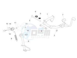 Medley 125 4T ie ABS (APAC) drawing Stand/s