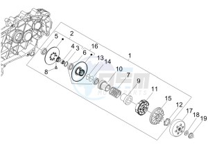 Runner 200 ST 4t e3 drawing Driven pulley