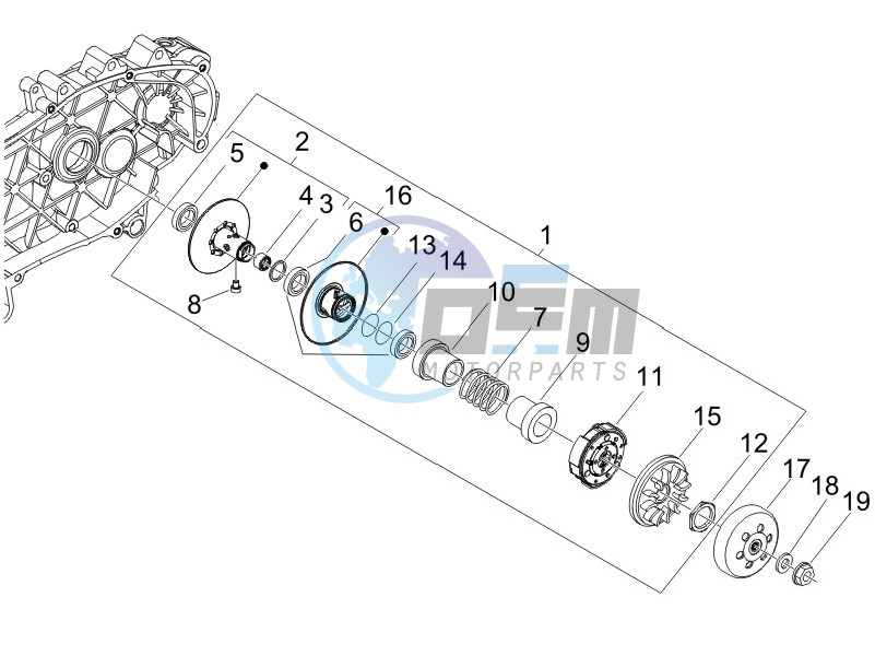 Driven pulley