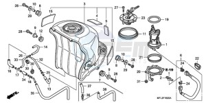 CBR1000RR9 France - (F / CMF REP) drawing FUEL TANK/FUEL PUMP