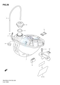 RM-Z250 (E3-E28) drawing FUEL TANK