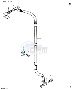 DR200 (G-H-J) drawing FRONT BRAKE HOSE