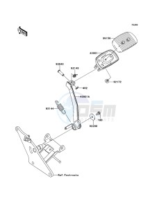 VN1700_CLASSIC_ABS VN1700FBF GB XX (EU ME A(FRICA) drawing Brake Pedal