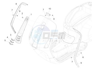 SPRINT 150 4T 3V IE ABS E3 (NAFTA) drawing Front shield