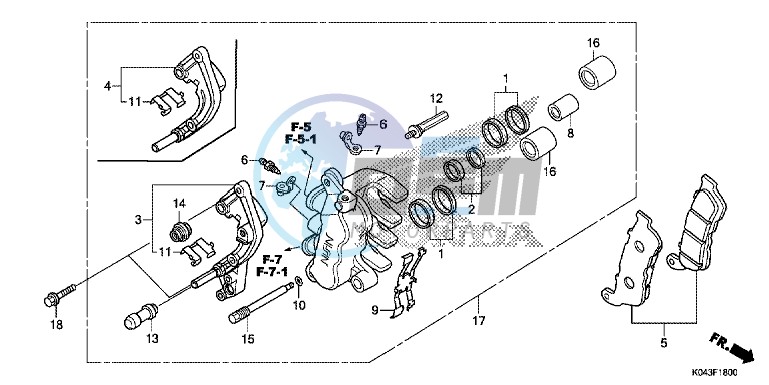 FRONT BRAKE CALIPER