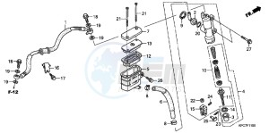 XL125VB drawing RR. BRAKE MASTER CYLINDER