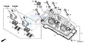 CBR1000RRD Fireblade - CBR1000RR UK - (E) drawing CYLINDER HEAD COVER