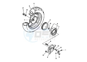 CR Z 50 drawing REAR WHEEL