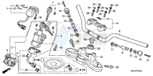 CB1000RAA Europe Direct - (ED / ABS) drawing HANDLE PIPE/TOP BRIDGE