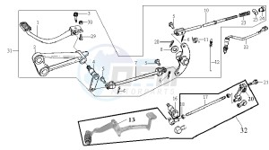 HUSKY 125 drawing BRAKE PEDAL