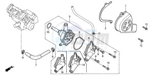 CBR600FR drawing WATER PUMP