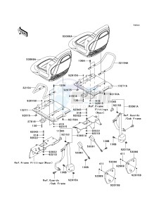 KRF 750 L [TERYX 750 FI 4X4 LE SPORT MONSTER ENERGY] (L9F-L9FA) L9FA drawing SEAT