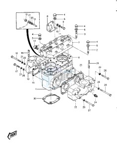 JS 440 A [JS440] (A9-A10) [JS440] drawing CYLINDER HEAD_CYLINDER -- 84-86 JS440-A8_A9_A10- -