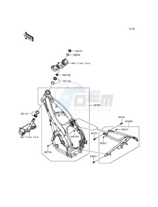 KX250F KX250ZFF EU drawing Frame