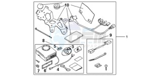 CBR600RR9 UK - (E / MME SPC 3E) drawing AVERTO ALARM KIT