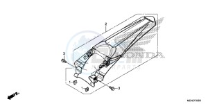 CRF450RE CRF450R Europe Direct - (ED) drawing REAR FENDER