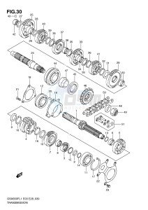 GSX650F (E3-E28) Katana drawing TRANSMISSION