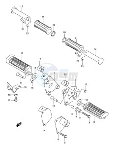 VL250 (E2) drawing FOOTREST (MODEL Y K1 K2)