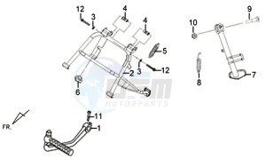 X'PRO 50 (25 KM/H) (AE05W5-NL) (L4-M1) drawing MAIN STAND KICK STARTER ARM